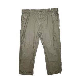 Carhartt Mens Original Dungaree Fit Carpenter Pants Tan Size 46x32 Work